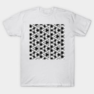 Black And White Geometric T-Shirt